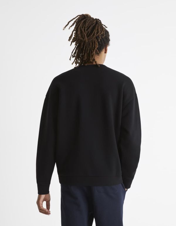 Sweat col rond coton mélangé