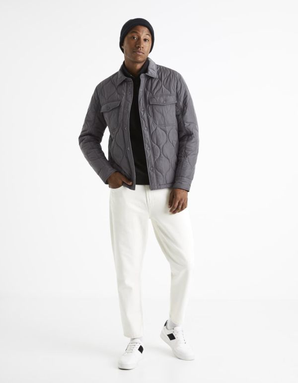 Sweat col rond coton mélangé - noir