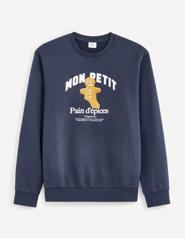 Sweat col rond de Noël