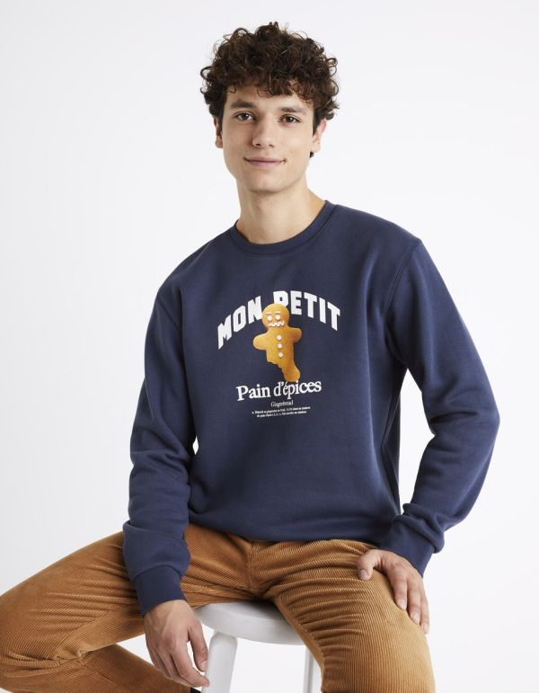 Sweat col rond de Noël