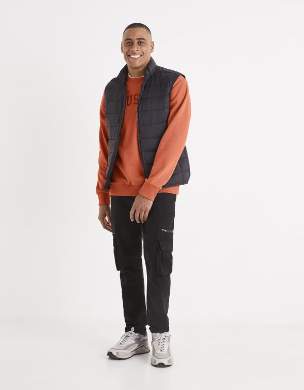 Sweat col rond en coton mélangé