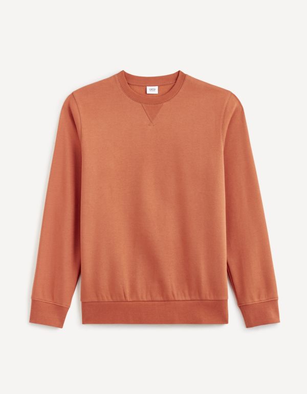 Sweat col rond  - orange
