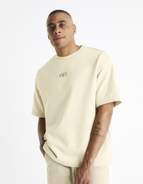 Sweat manches courtes 100% coton