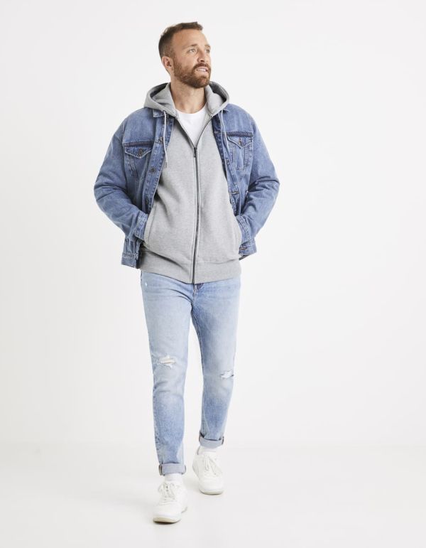 Sweat zippé à capuche