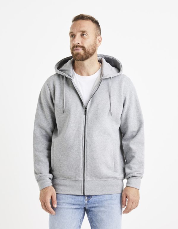 Sweat zippé à capuche
