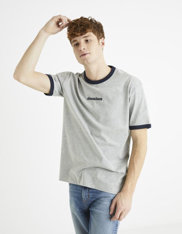 T-shirt brodé 100% coton