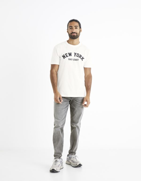 T-shirt col rond 100% coton