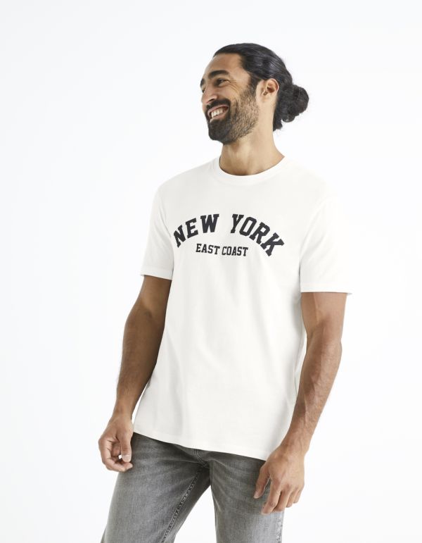 T-shirt col rond 100% coton