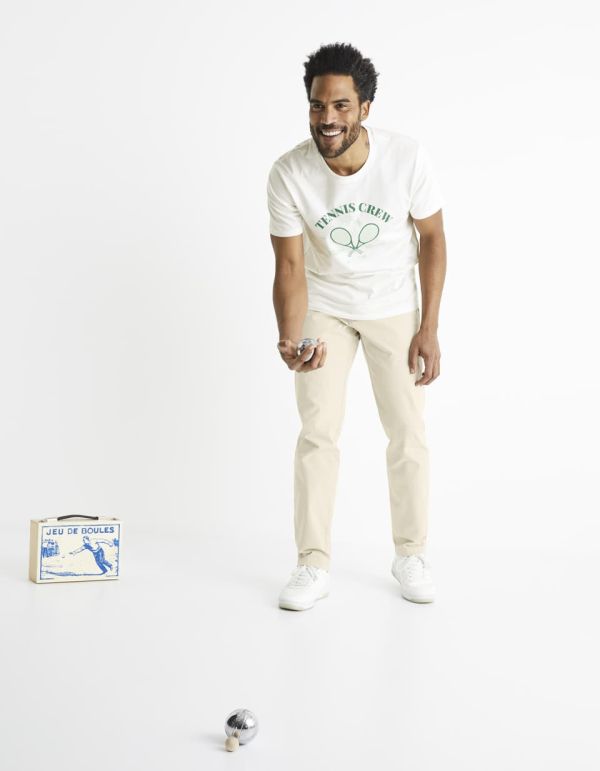 T-shirt col rond 100% coton