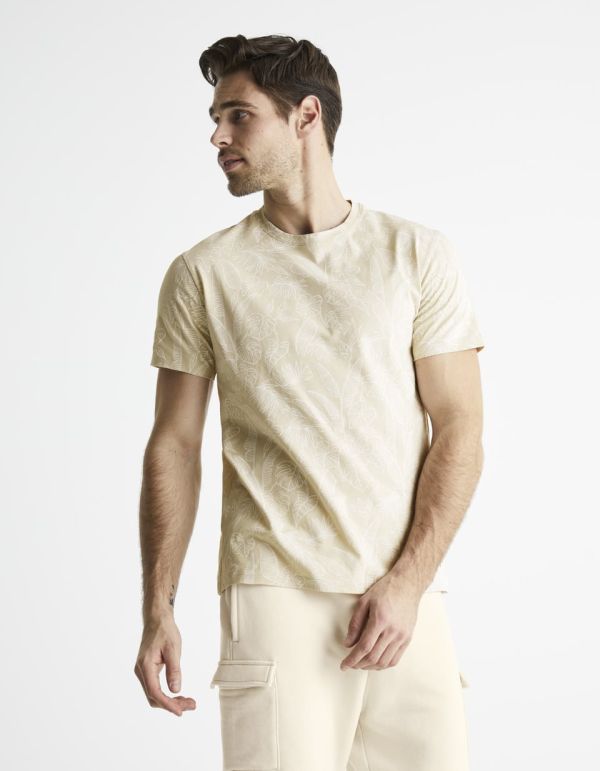 T-shirt col rond 100% coton