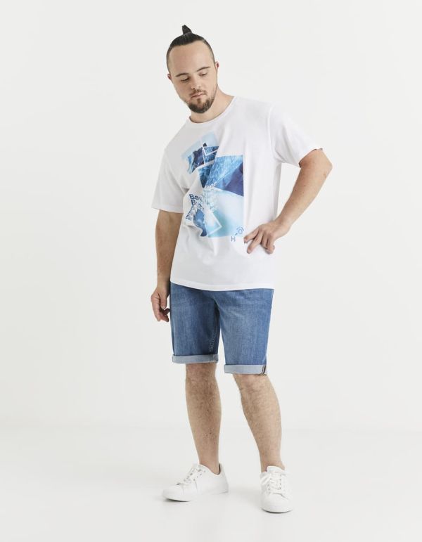 T-shirt col rond 100% coton