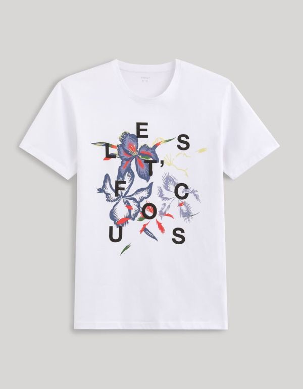 T-shirt col rond 100% coton