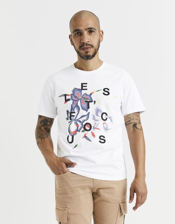 T-shirt col rond 100% coton