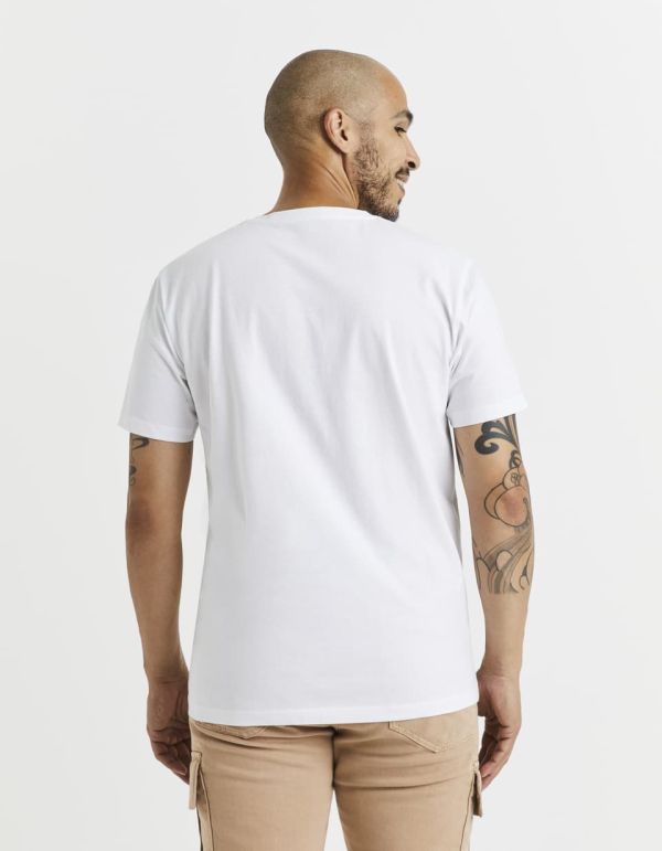 T-shirt col rond 100% coton