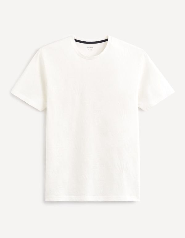 T-shirt col rond 100% coton