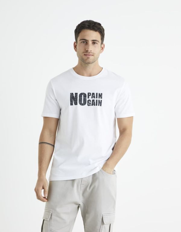 T-shirt col rond 100% coton