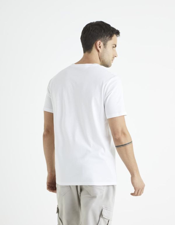 T-shirt col rond 100% coton