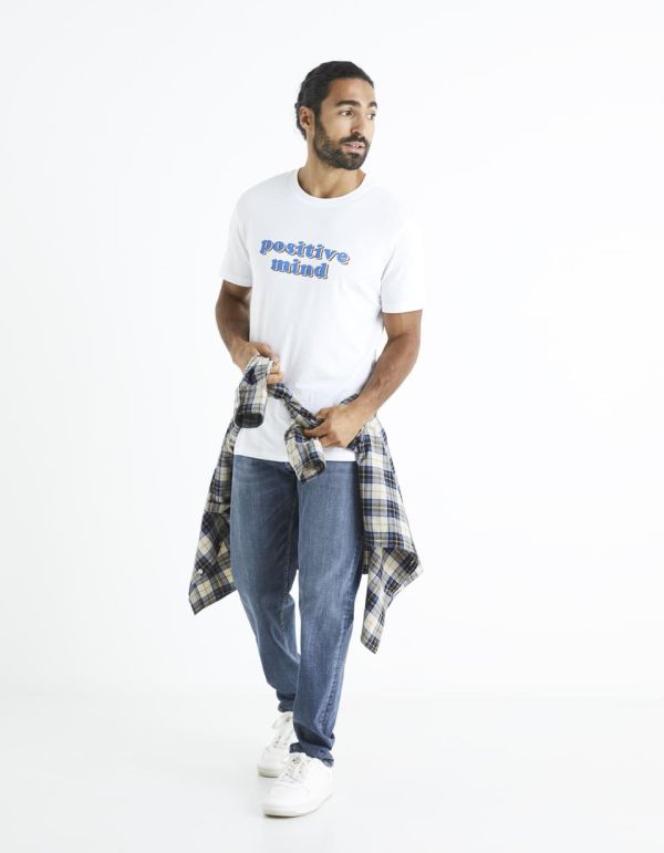 T-shirt col rond 100% coton