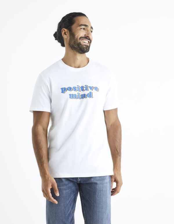 T-shirt col rond 100% coton