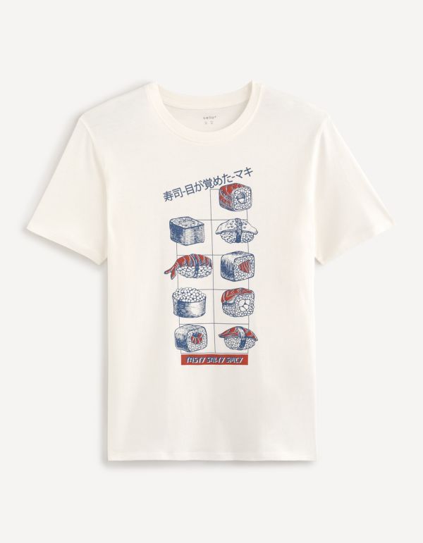 T-shirt col rond 100% coton