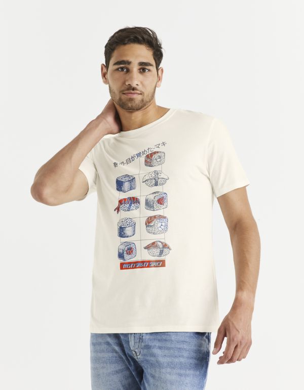 T-shirt col rond 100% coton