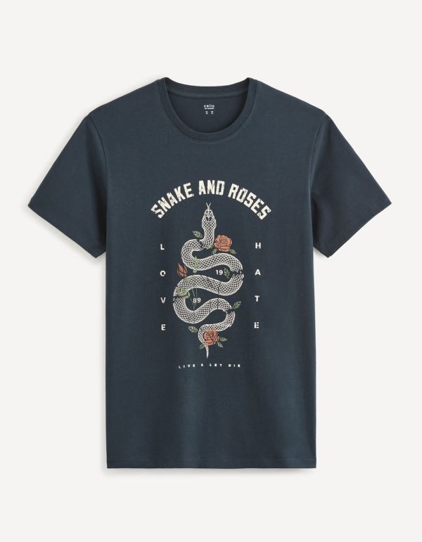 T-shirt col rond 100% coton