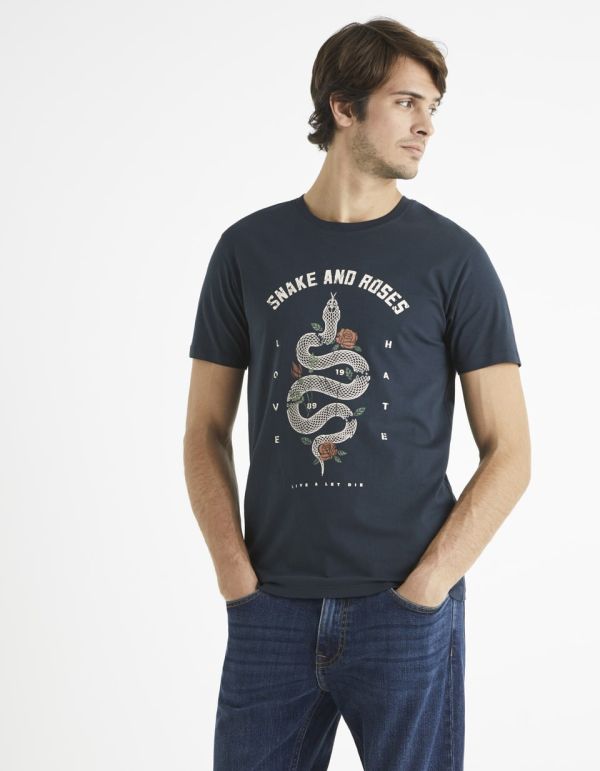 T-shirt col rond 100% coton