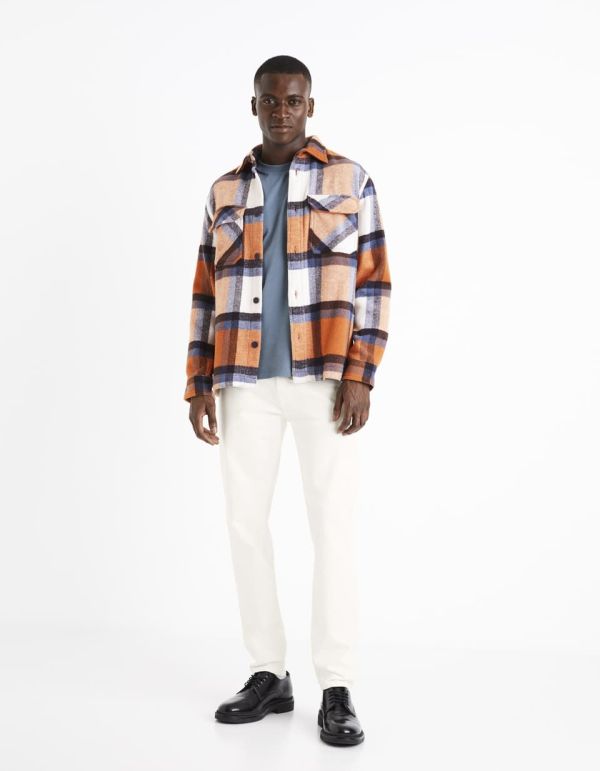 T-shirt col rond 100% coton - bleu