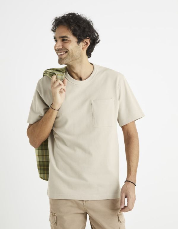 T-shirt col rond 100% coton