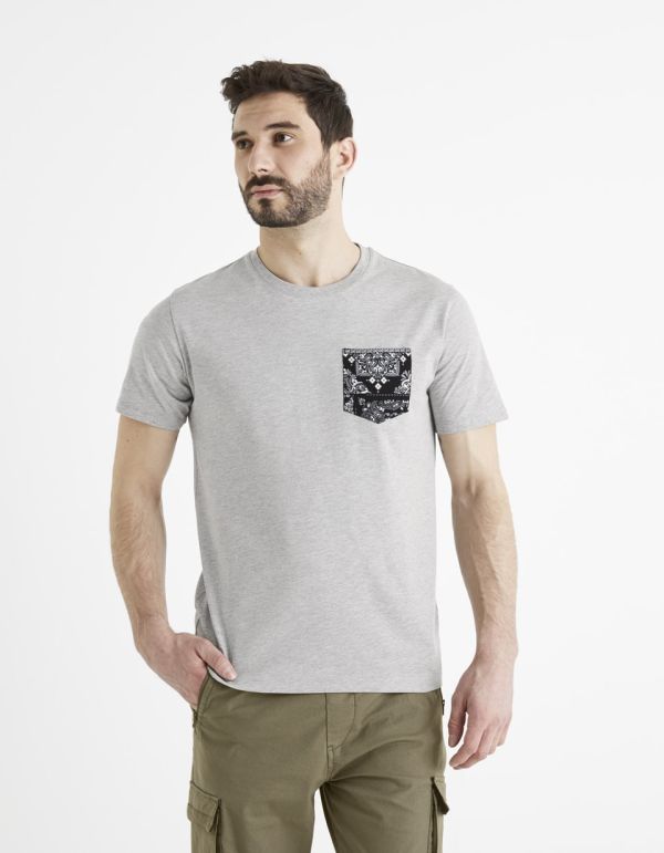 T-shirt col rond 100% coton