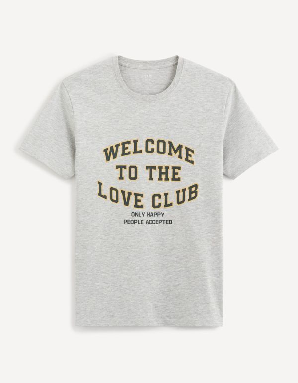 T-shirt col rond 100% coton