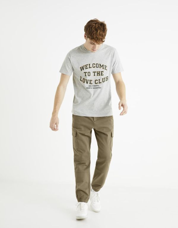 T-shirt col rond 100% coton