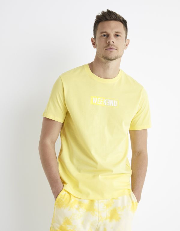 T-shirt col rond 100% coton