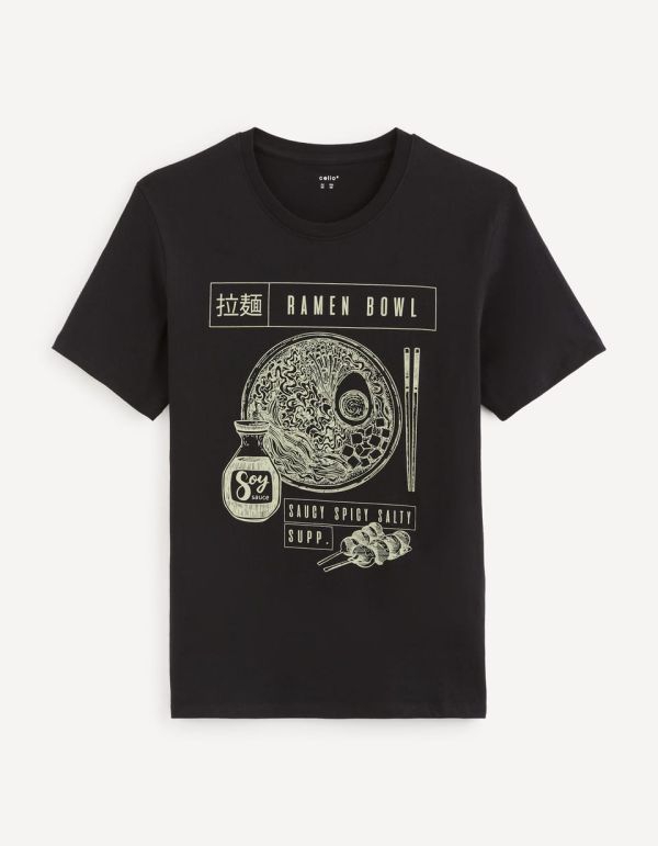 T-shirt col rond 100% coton