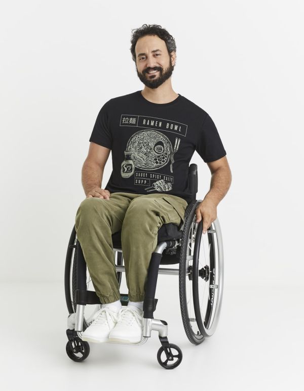 T-shirt col rond 100% coton