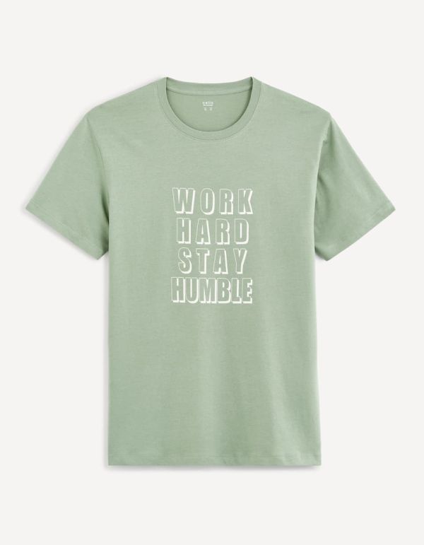 T-shirt col rond 100% coton