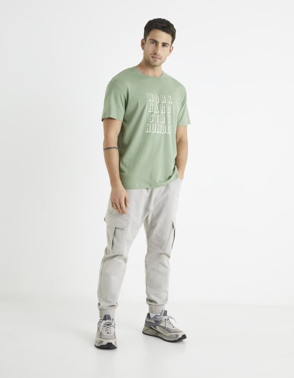 T-shirt col rond 100% coton