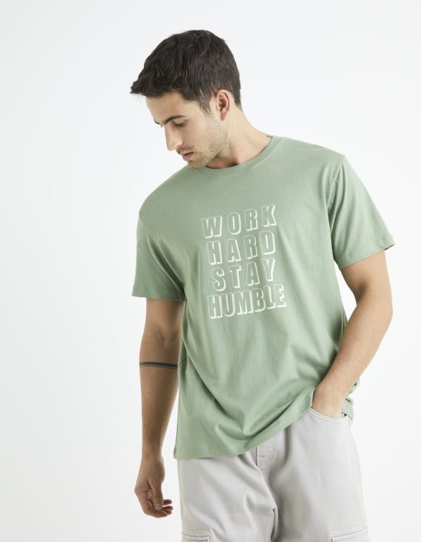 T-shirt col rond 100% coton