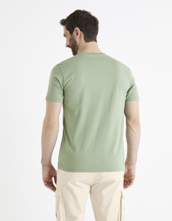 T-shirt col rond 100% coton