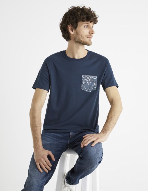 T-shirt col rond 100% coton