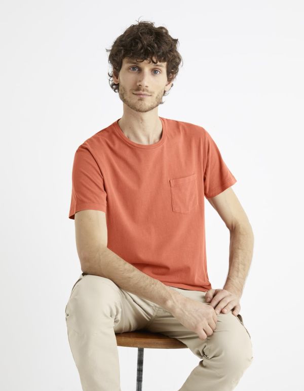 T-shirt col rond 100% coton