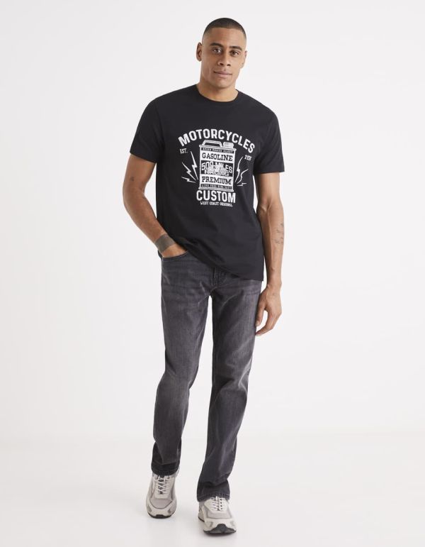 T-shirt col rond 100% coton