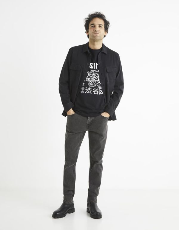 T-shirt col rond 100% coton