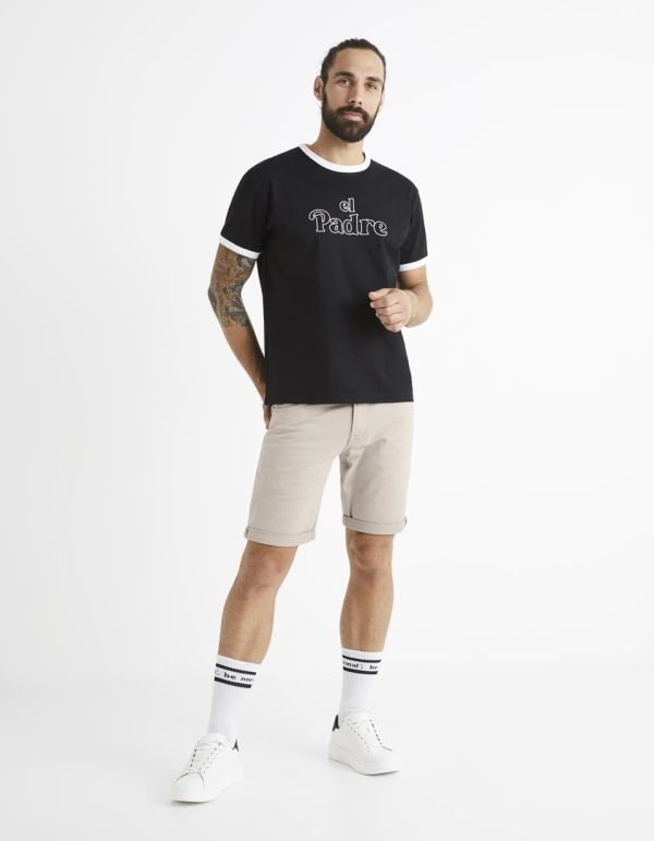 T-shirt col rond 100% coton