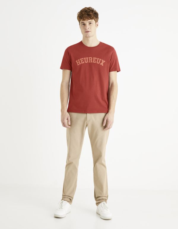 T-shirt col rond 100% coton