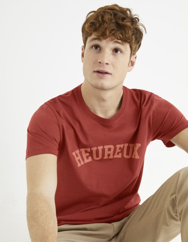 T-shirt col rond 100% coton