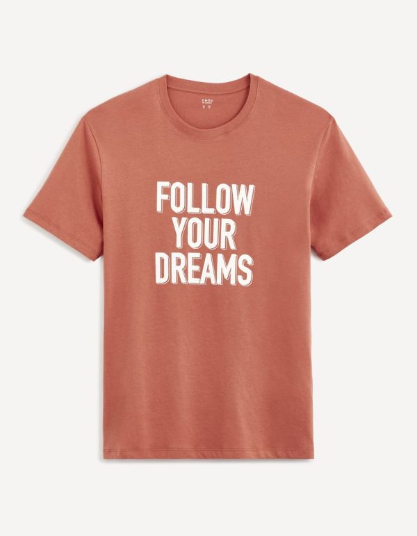 T-shirt col rond 100% coton