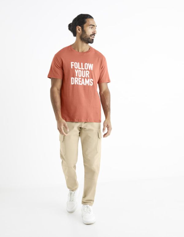 T-shirt col rond 100% coton