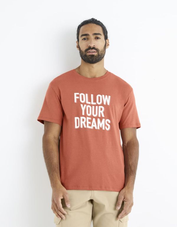 T-shirt col rond 100% coton