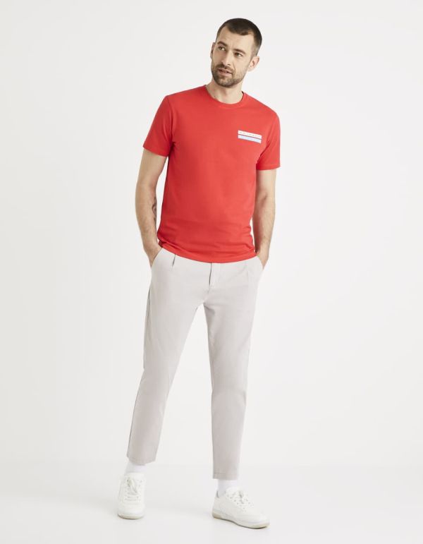 T-shirt col rond 100% coton